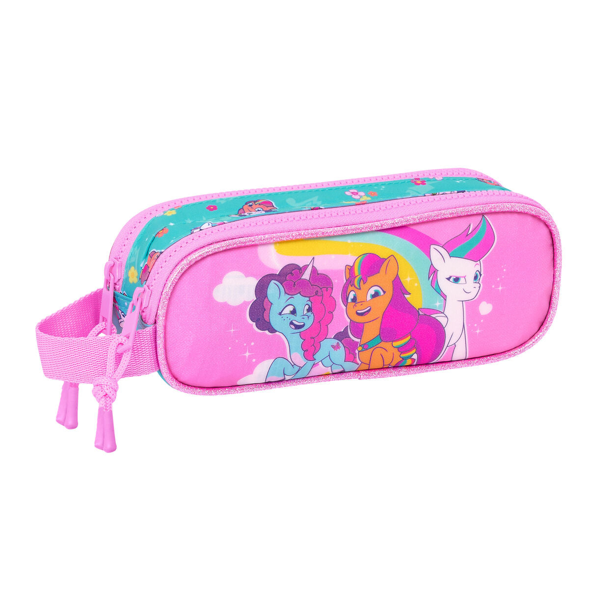 Penar dublu My Little Pony Magic Roz Turquoise 21 x 8 x 6 cm - Birou și papetărie, Material școlar și educațional