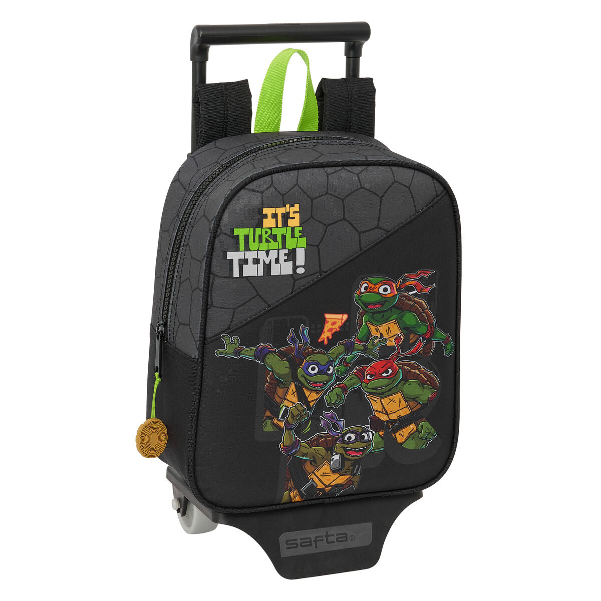 Ghiozdan cu Roți Teenage Mutant Ninja Turtles Negru Gri 22 x 27 x 10 cm - Birou și papetărie, Material școlar și educațional