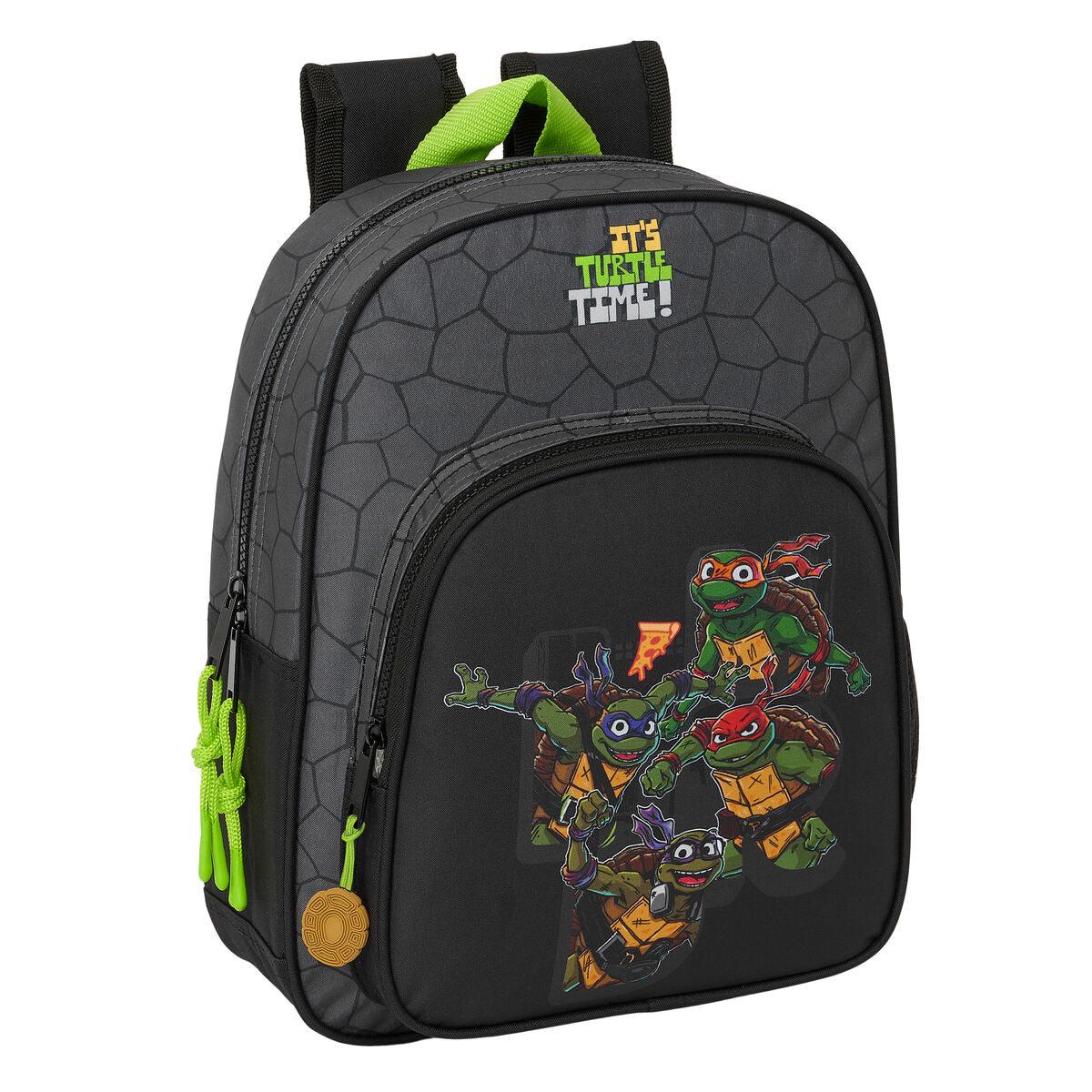 Ghiozdan Teenage Mutant Ninja Turtles Negru Gri 27 x 33 x 10 cm - Birou și papetărie, Material școlar și educațional