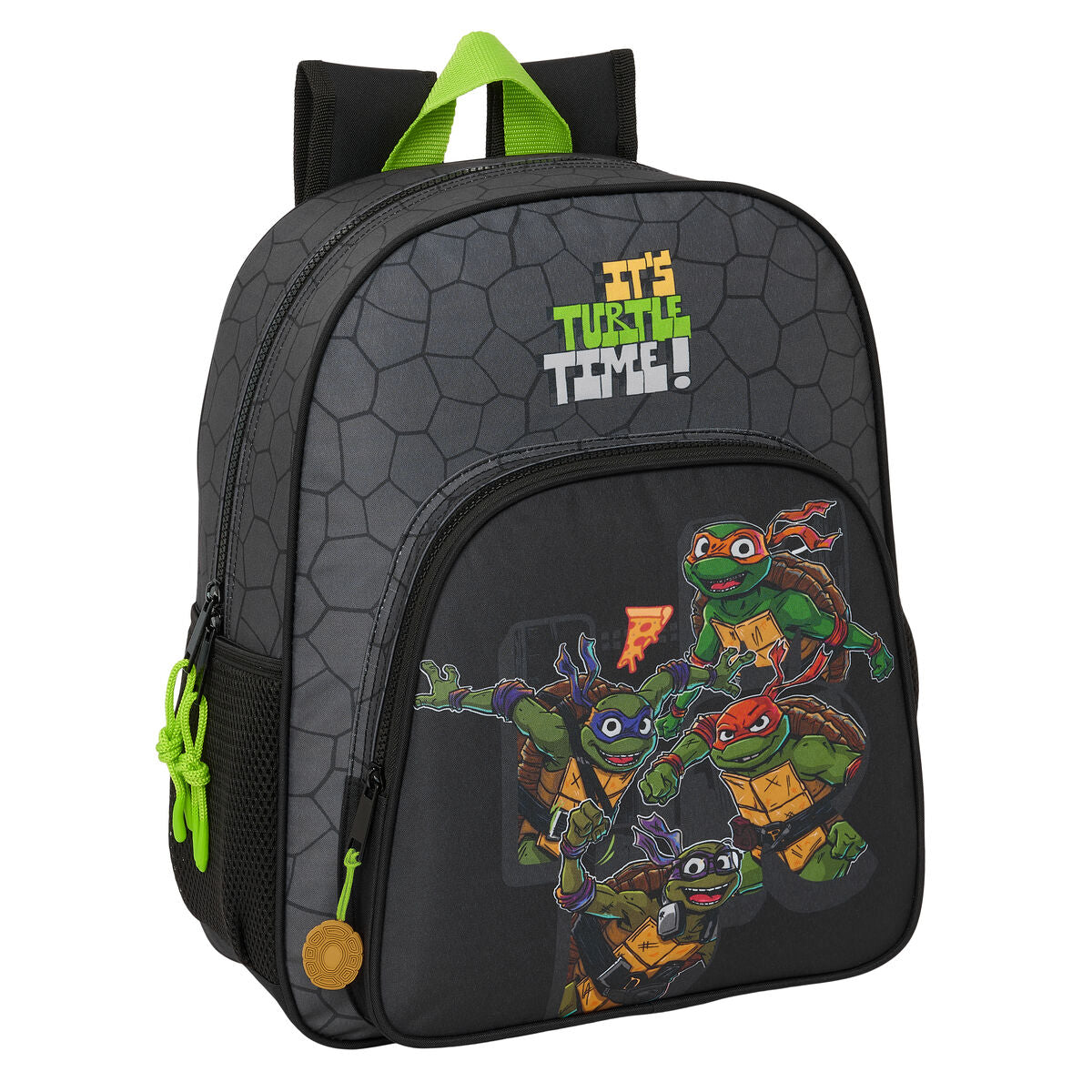 Ghiozdan Teenage Mutant Ninja Turtles Negru Gri 32 x 38 x 12 cm - Birou și papetărie, Material școlar și educațional
