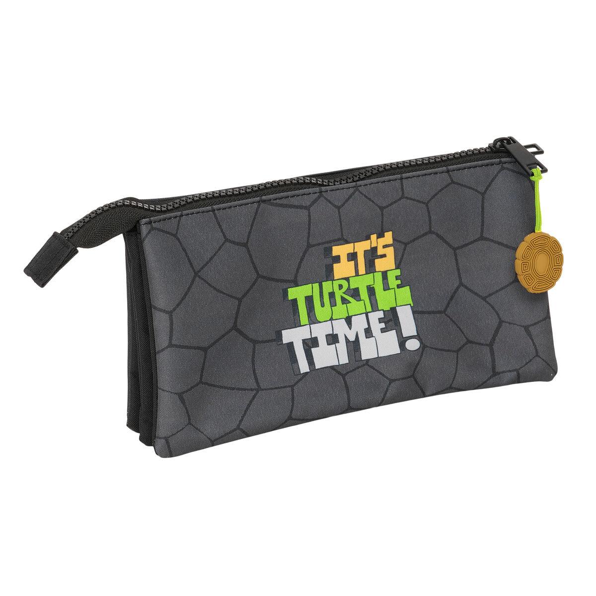 Penar triplu Teenage Mutant Ninja Turtles Negru Gri 22 x 12 x 3 cm - Birou și papetărie, Material școlar și educațional