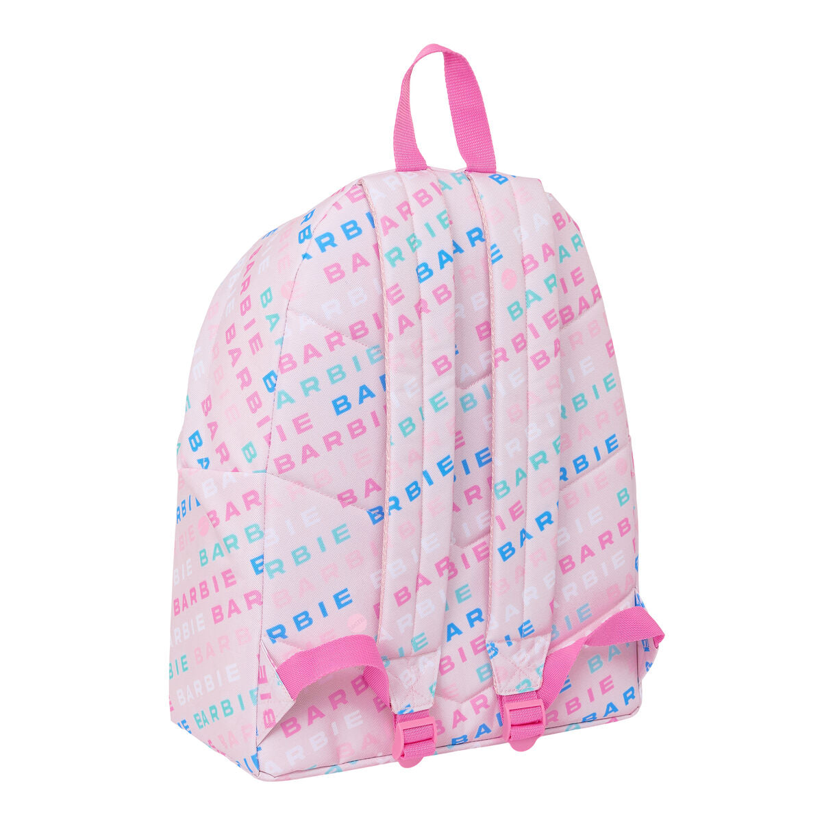 Ghiozdan Barbie Logomania Roz deschis 33 x 42 x 15 cm - Birou și papetărie, Material școlar și educațional