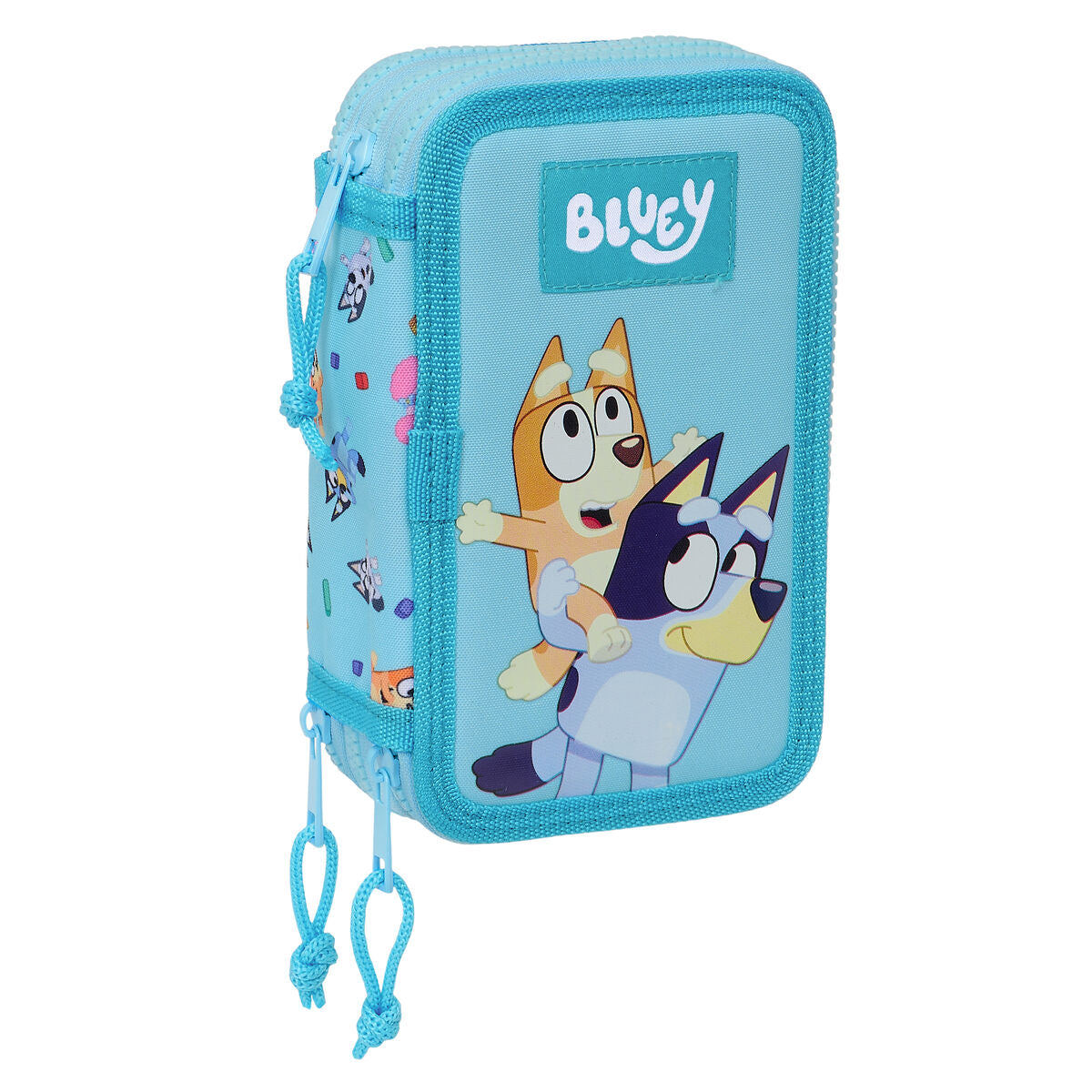 Penar Triplu Bluey Albastru celest 12,5 x 19,5 x 5,5 cm 36 Piese - Birou și papetărie, Material școlar și educațional
