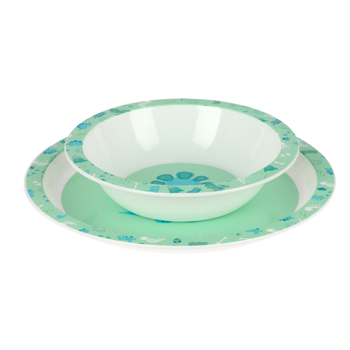 Set de veselă pentru copii Safta Dino Poliester 26 x 26 x 9 cm - Bebelus, Alăptarea și hrănirea