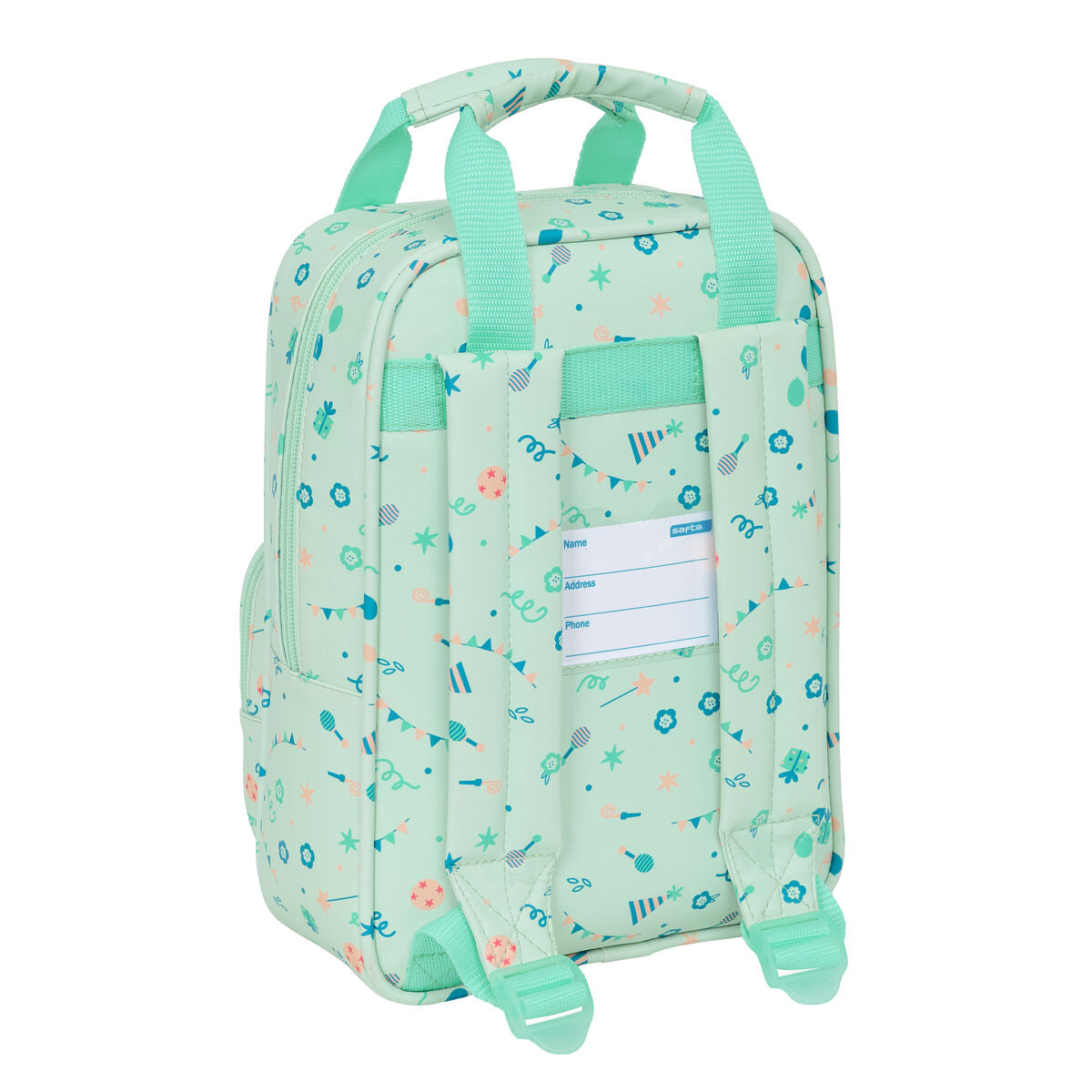Rucsac pentru Copii Safta Fiesta Verde 20 x 28 x 8 cm - Birou și papetărie, Material școlar și educațional