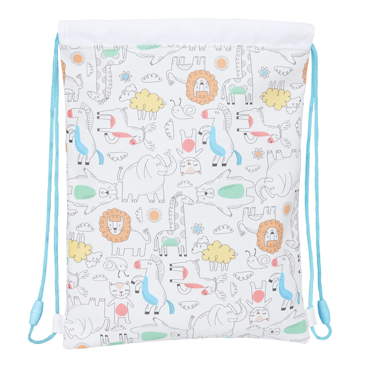 Geantă Rucsac cu Bretele Safta Zoo Bej 26 x 34 x 1 cm - Birou și papetărie, Material școlar și educațional