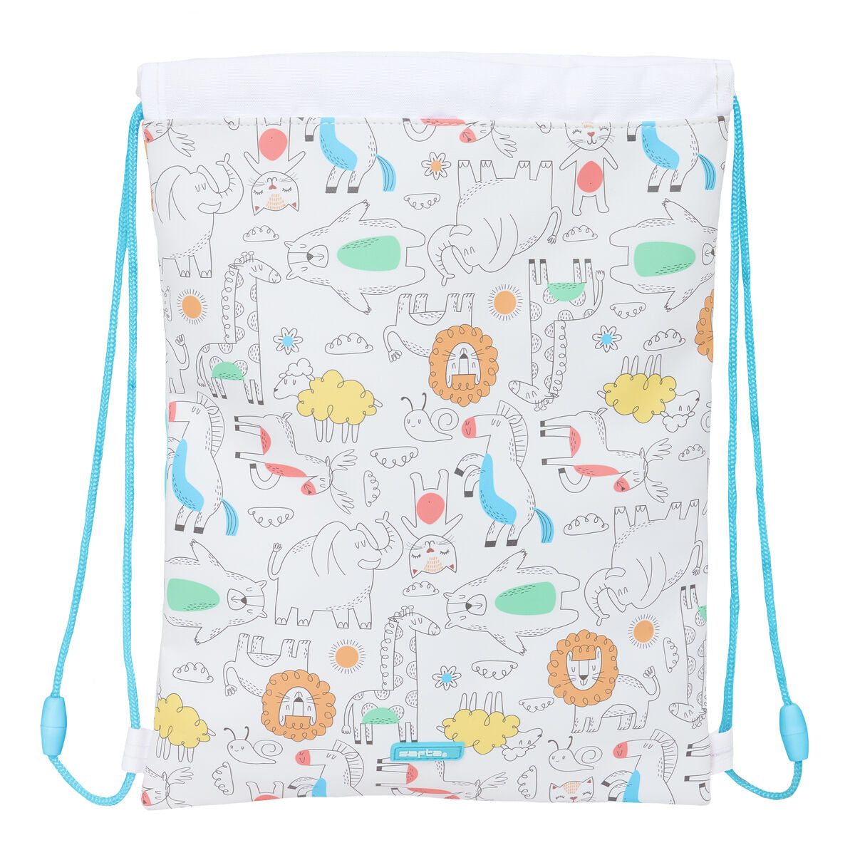 Geantă Rucsac cu Bretele Safta Zoo Bej 26 x 34 x 1 cm - Birou și papetărie, Material școlar și educațional