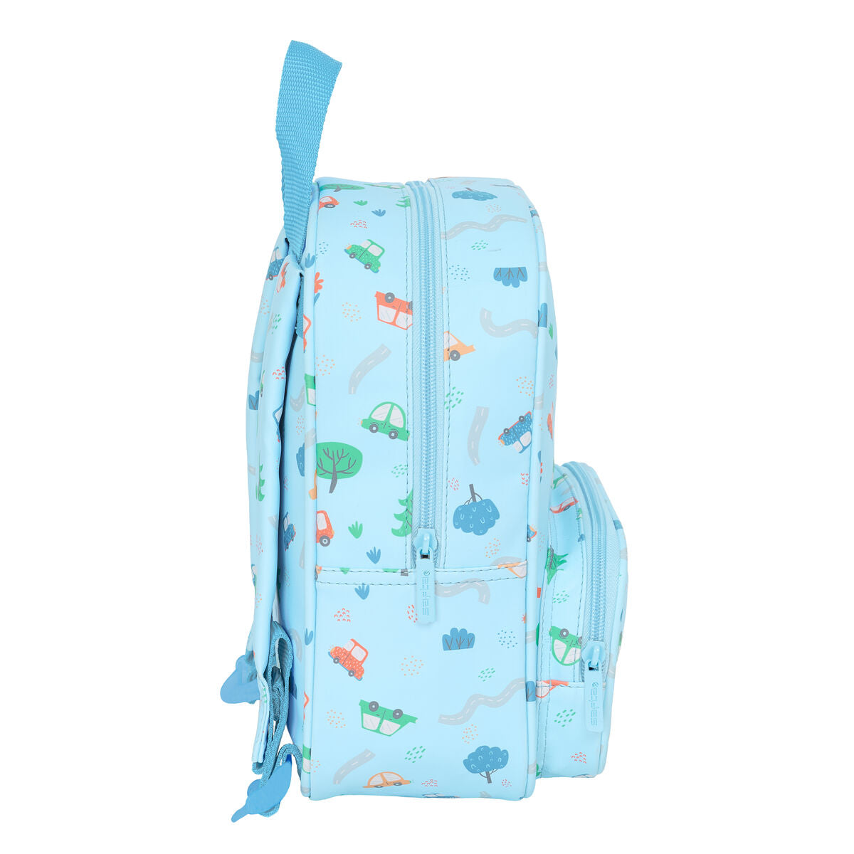 Rucsac pentru Copii Safta Coches Albastru 22 x 27 x 10 cm - Birou și papetărie, Material școlar și educațional