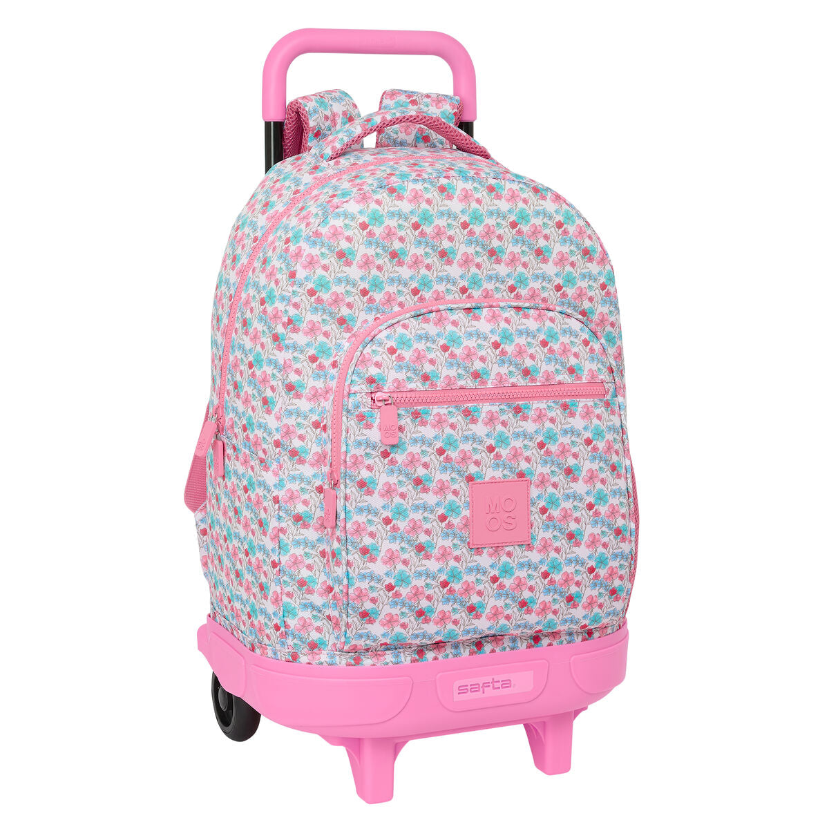 Ghiozdan cu Roți Moos Flores Multicolor 33 x 45 x 22 cm - Birou și papetărie, Material școlar și educațional