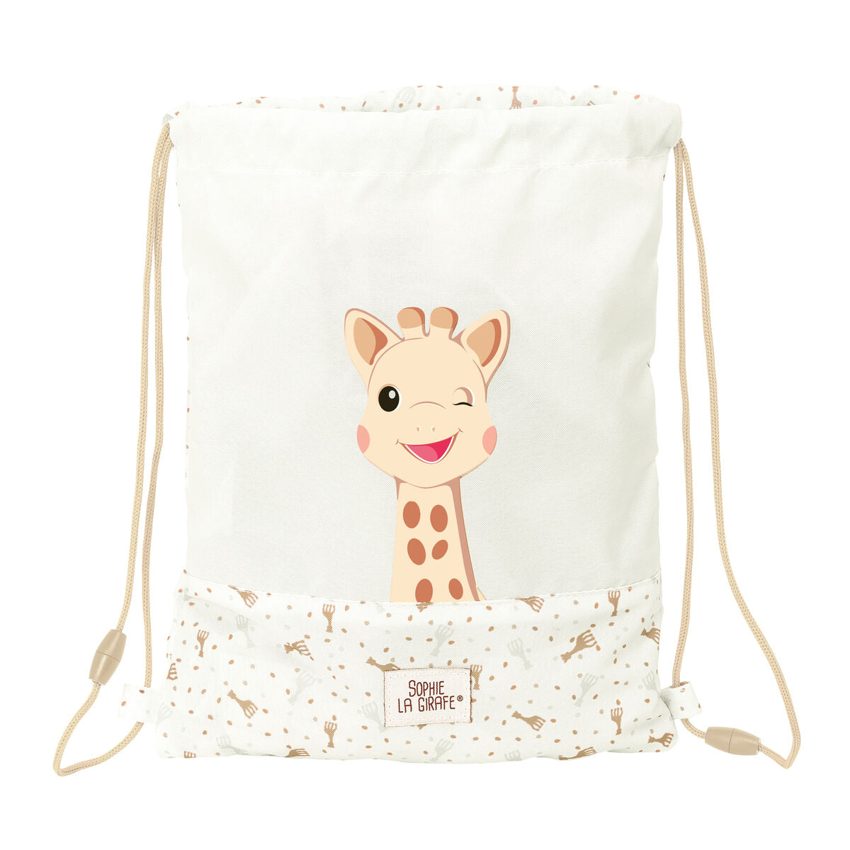 Geantă Rucsac cu Bretele Sophie la Girafe Bej 26 x 34 x 1 cm - Birou și papetărie, Material școlar și educațional