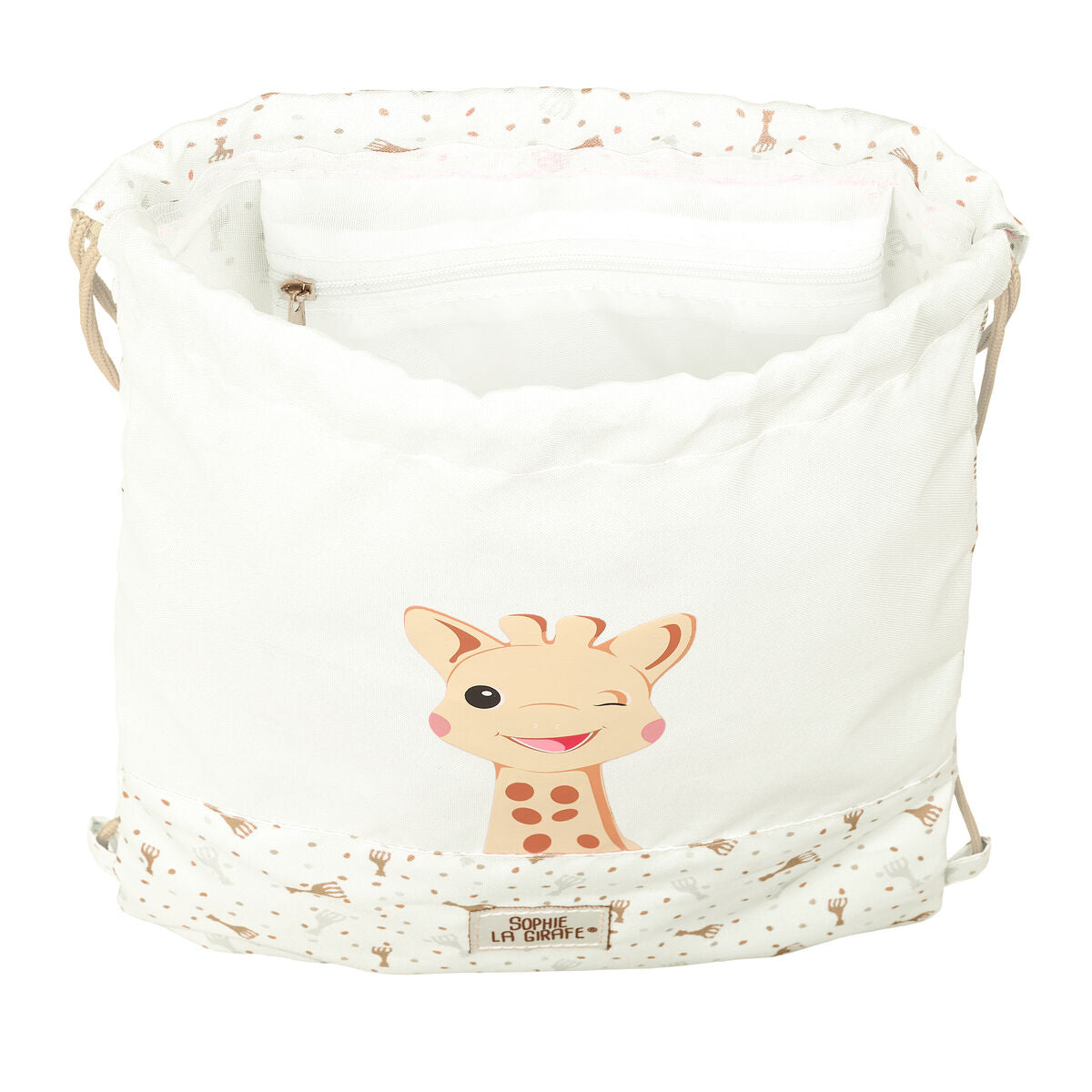 Geantă Rucsac cu Bretele Sophie la Girafe Bej 26 x 34 x 1 cm - Birou și papetărie, Material școlar și educațional