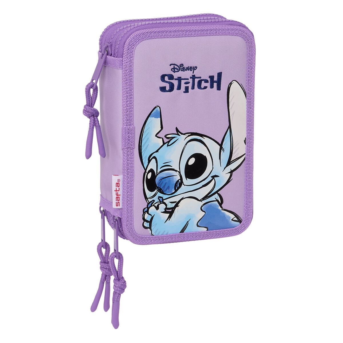 Penar Triplu Lilo & Stitch Sweet Albastru Liliachiu 12,5 x 19,5 x 5,5 cm 36 Piese - Birou și papetărie, Material școlar și educațional