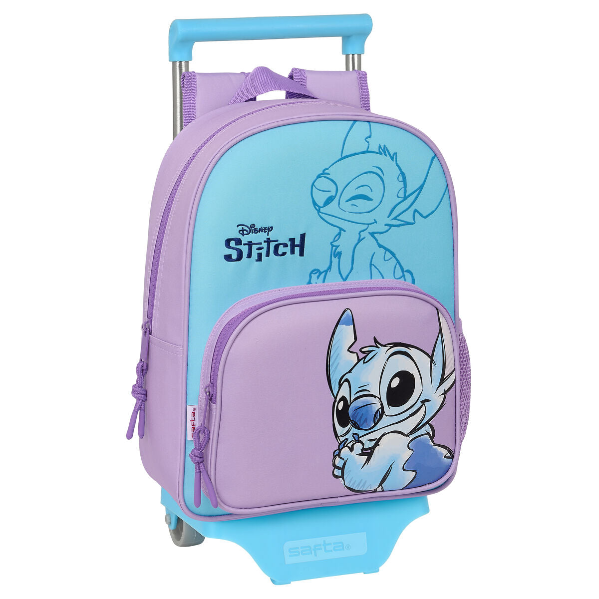 Ghiozdan cu Roți Stitch Sweet Albastru Liliachiu 26 x 11 x 67 cm 26 x 34 x 11 cm - Birou și papetărie, Material școlar și educațional