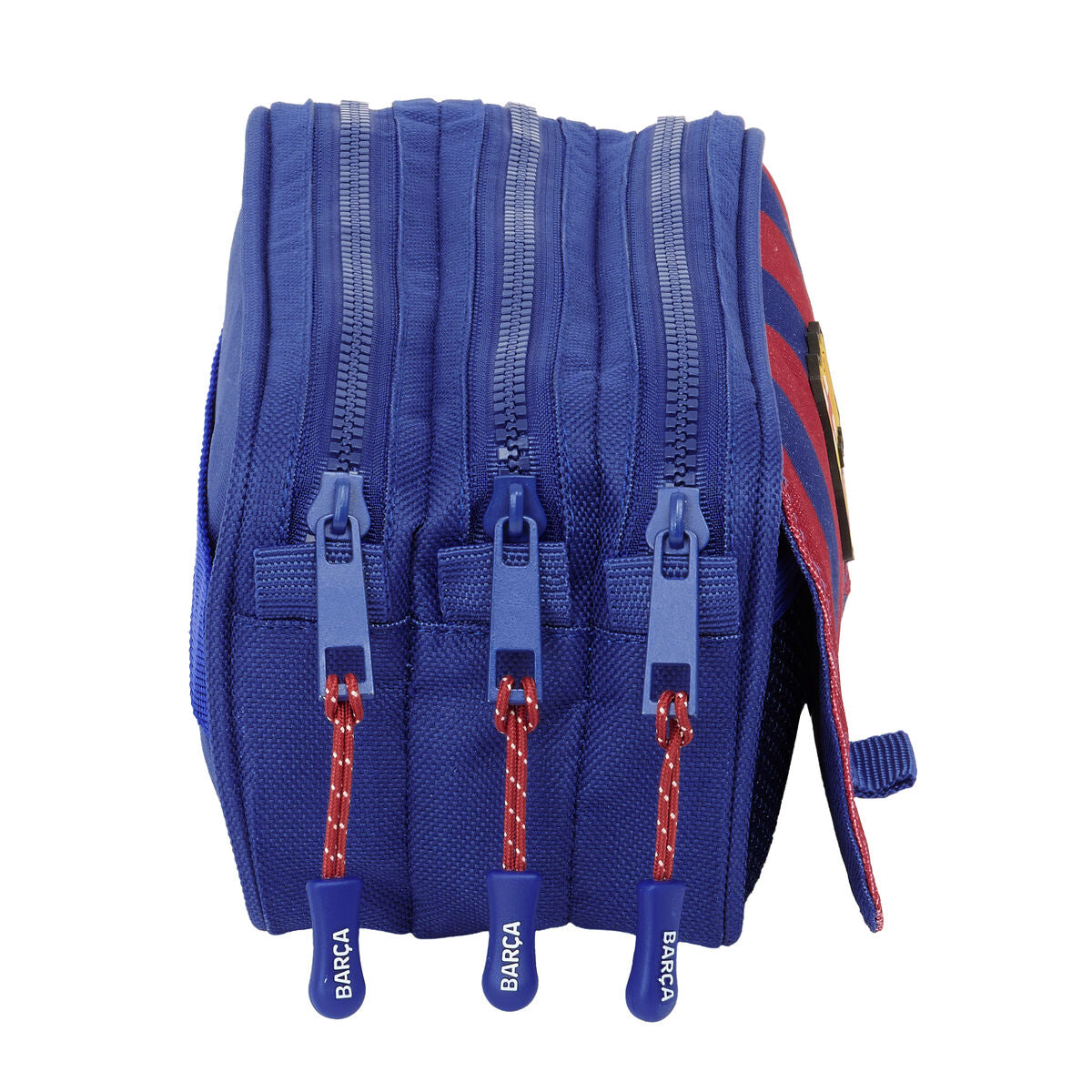 Penar triplu F.C. Barcelona 24/25 Castaniu Bleumarin 21,5 x 10 x 8 cm - Birou și papetărie, Material școlar și educațional
