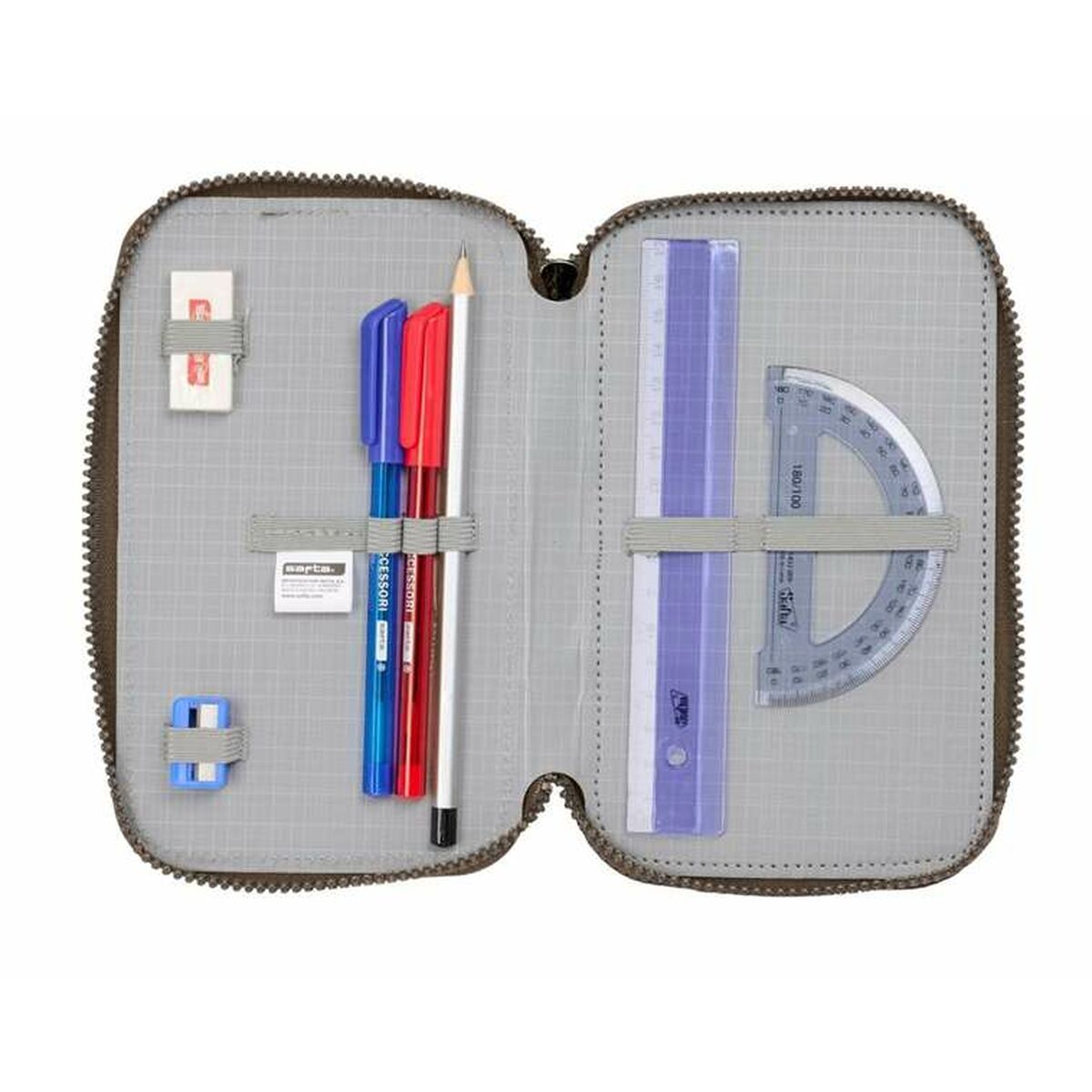 Penar Triplu Jurassic World 12,5 x 19,5 x 5,5 cm 37 Piese - Birou și papetărie, Material școlar și educațional