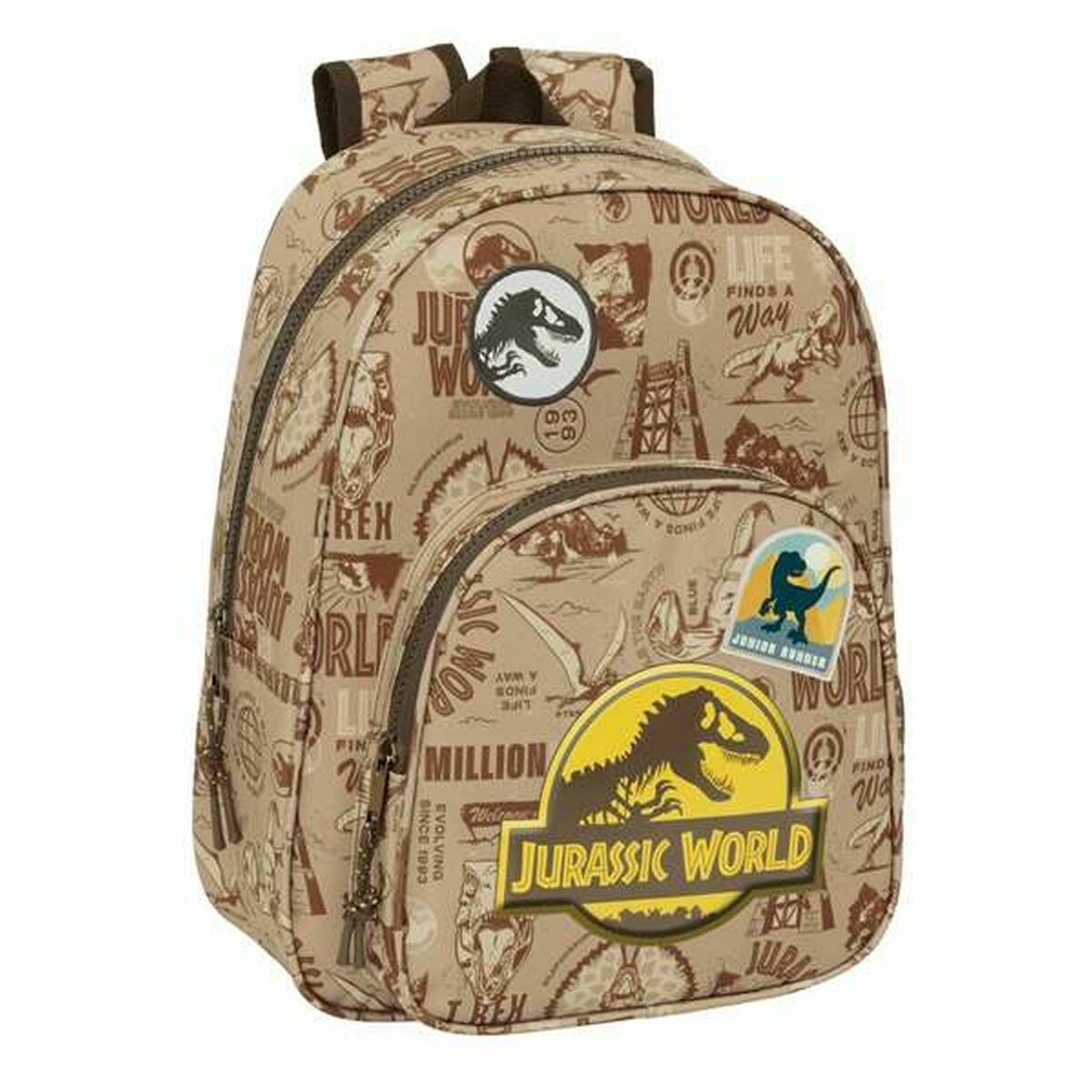 Ghiozdan Jurassic World Bej 27 x 33 x 10 cm - Birou și papetărie, Material școlar și educațional