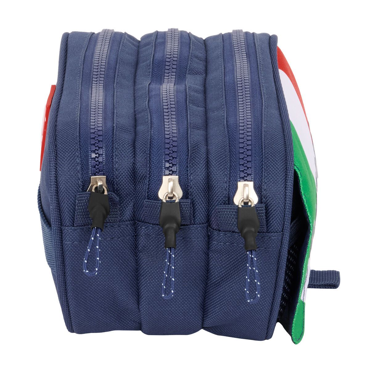 Penar triplu Benetton Flag Bleumarin 21,5 x 10 x 8 cm - Birou și papetărie, Material școlar și educațional