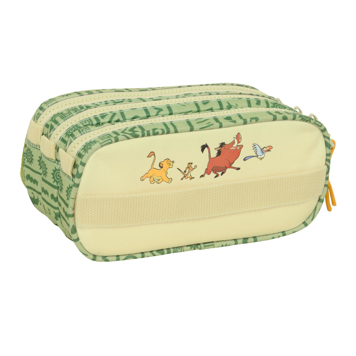 Penar triplu Mufasa Verde Bej 21,5 x 10 x 8 cm - Birou și papetărie, Material școlar și educațional