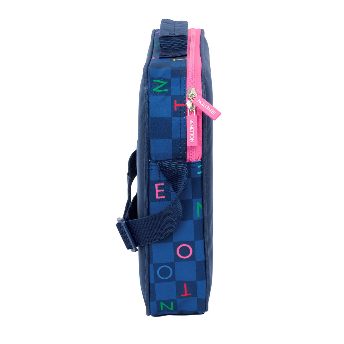 Ghiozdan Benetton Damero Bleumarin 38 x 28 x 6 cm - Birou și papetărie, Material școlar și educațional