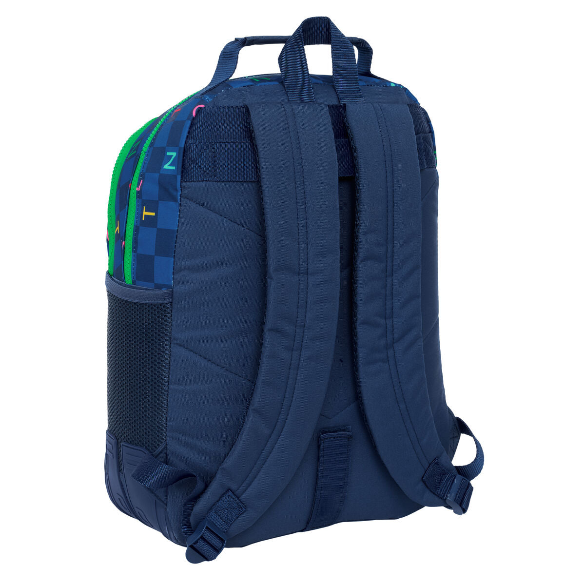 Ghiozdan Benetton Damero Bleumarin 32 x 42 x 15 cm - Birou și papetărie, Material școlar și educațional