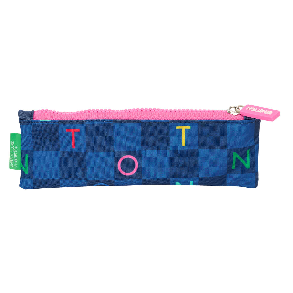 Geantă Universală Benetton Damero Bleumarin 20 x 6 x 1 cm - Birou și papetărie, Material școlar și educațional