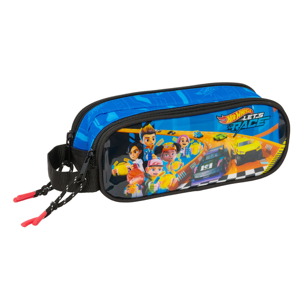 Geantă Universală Hot Wheels Let's race Albastru Negru 21 x 8 x 6 cm - Birou și papetărie, Material școlar și educațional
