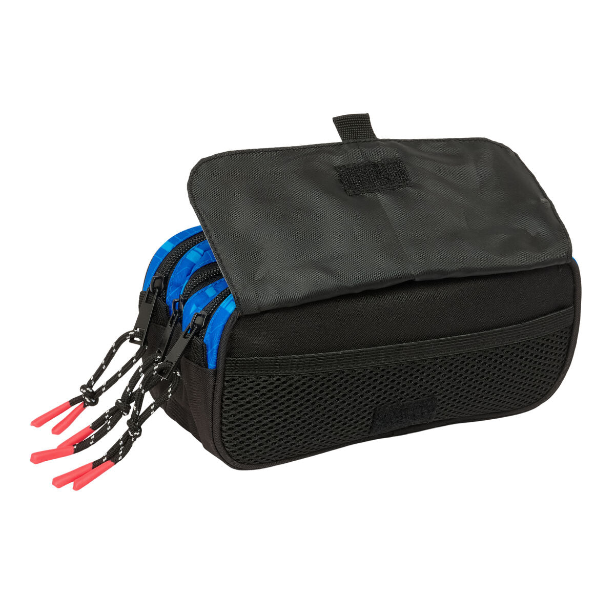 Penar triplu Hot Wheels Let's race Albastru Negru 21,5 x 10 x 8 cm - Birou și papetărie, Material școlar și educațional