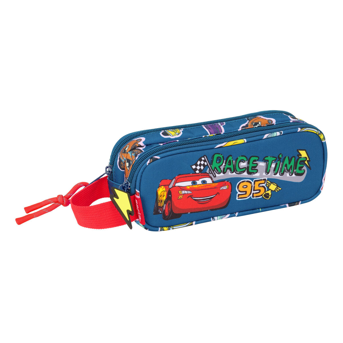 Penar dublu Cars Racing Bleumarin 21 x 8 x 6 cm - Birou și papetărie, Material școlar și educațional