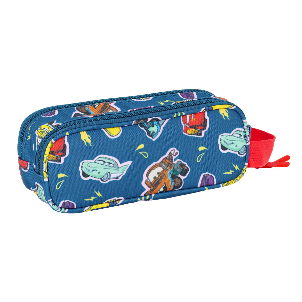 Penar dublu Cars Racing Bleumarin 21 x 8 x 6 cm - Birou și papetărie, Material școlar și educațional