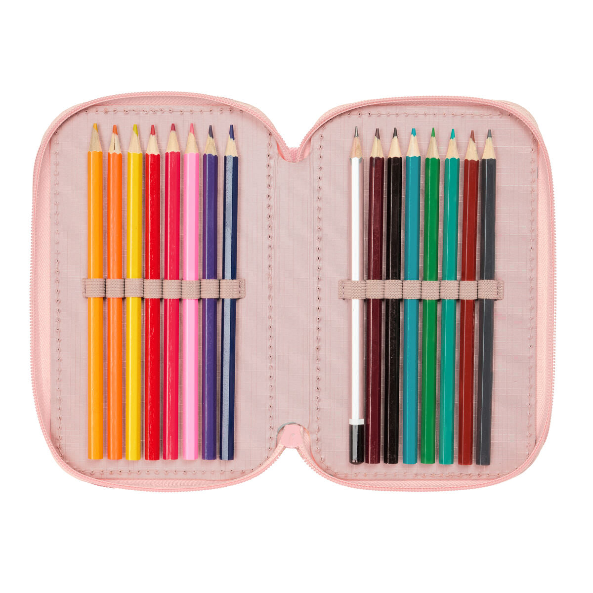 Penar cu Accesorii Lilo & Stitch Beach Roz 12,5 x 19,5 x 5,5 cm 37 Piese - Birou și papetărie, Material școlar și educațional