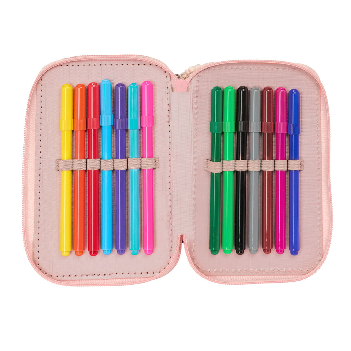 Penar cu Accesorii Lilo & Stitch Beach Roz 12,5 x 19,5 x 5,5 cm 37 Piese - Birou și papetărie, Material școlar și educațional