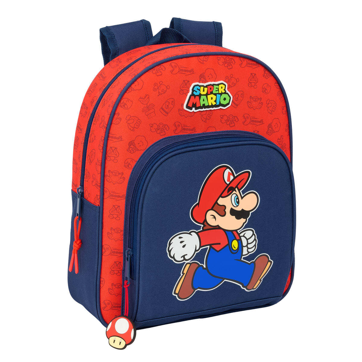 Ghiozdan Super Mario Trick Roșu Albastru închis 28 x 34 x 10 cm - Birou și papetărie, Material școlar și educațional
