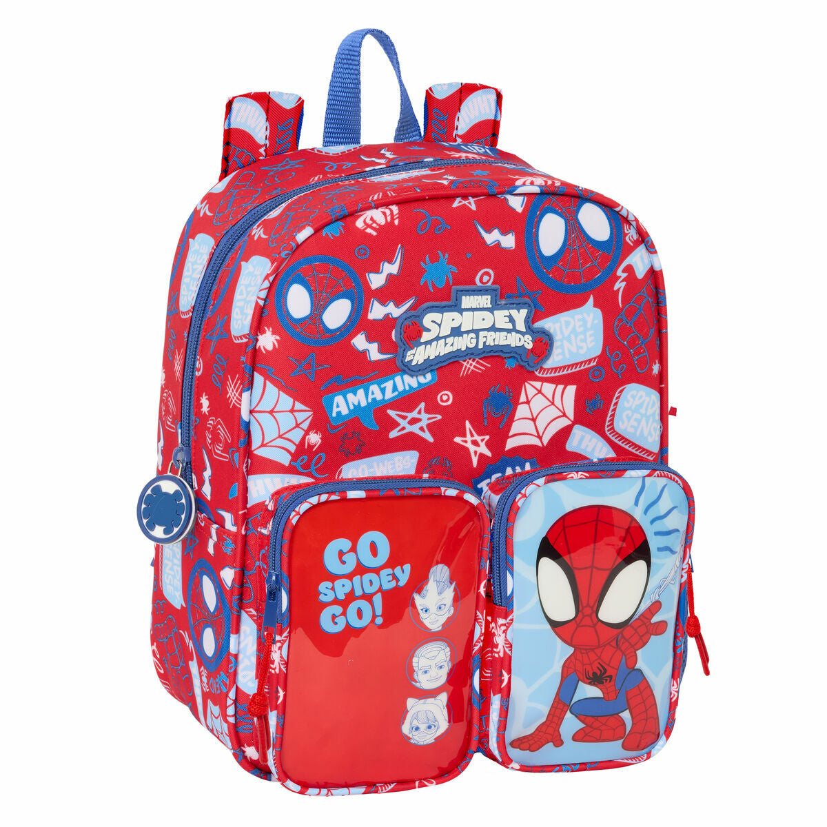 Ghiozdan Spider-Man Rescue Albastru Roșu 22 x 27 x 10 cm - Birou și papetărie, Material școlar și educațional