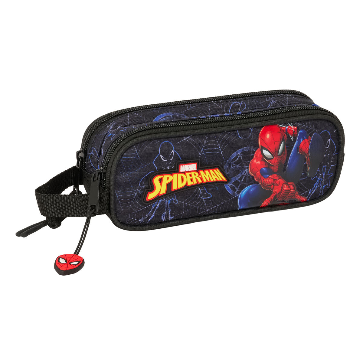 Penar dublu Spider-Man Attack Negru 21 x 8 x 6 cm - Birou și papetărie, Material școlar și educațional