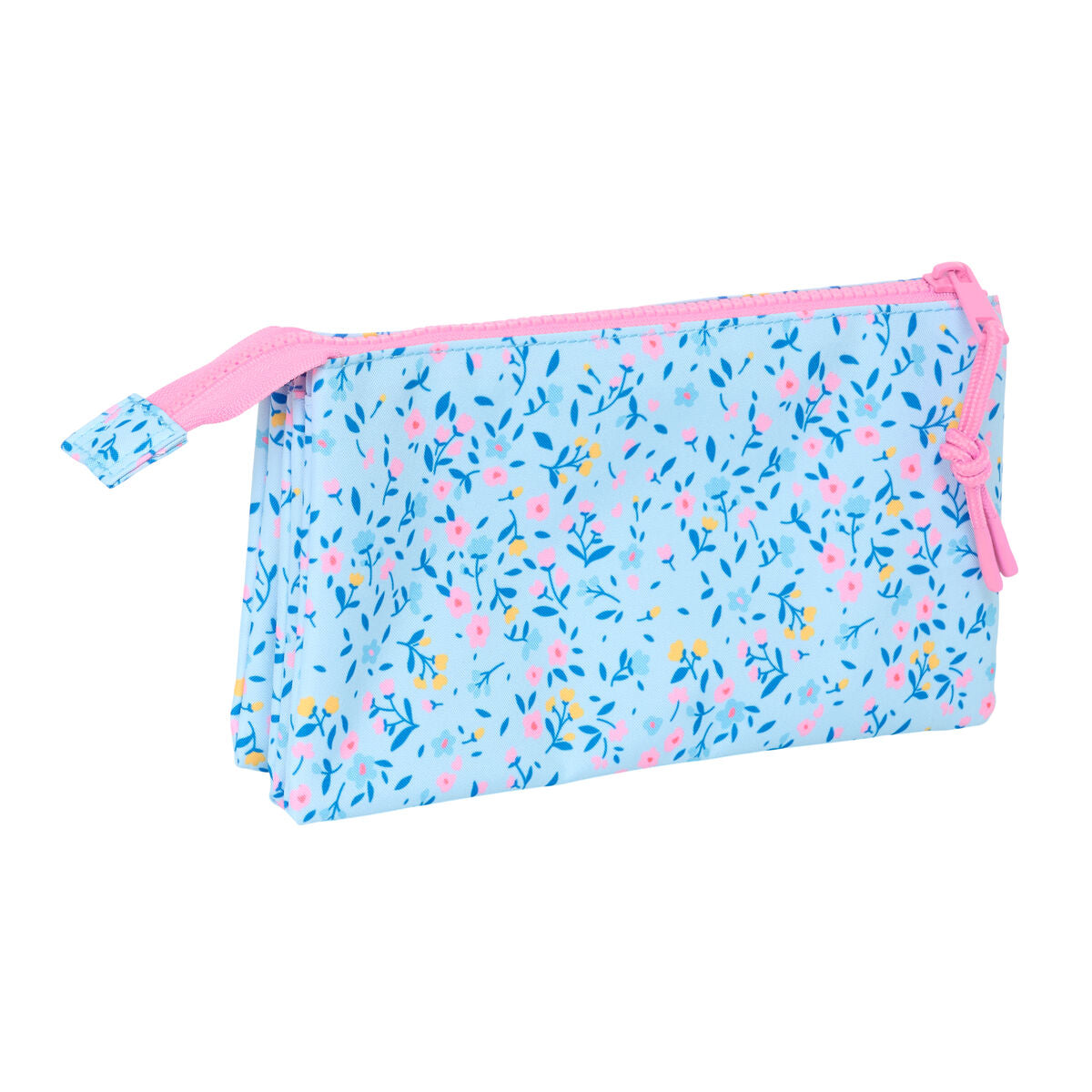 Penar triplu Vicky Martín Berrocal Paraíso Roz Albastru deschis 22 x 12 x 3 cm - Birou și papetărie, Material școlar și educațional