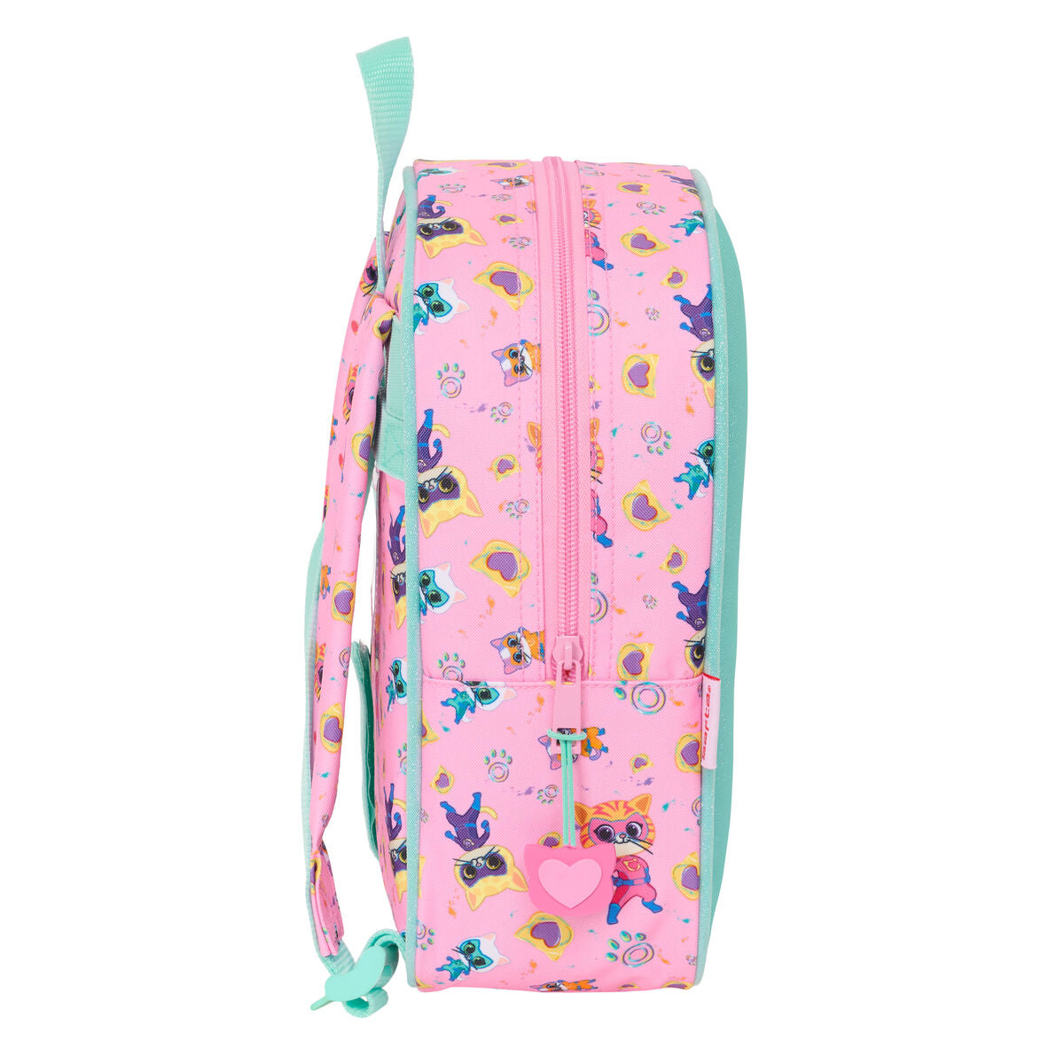 Ghiozdan SuperKitties Roz Turquoise 22 x 27 x 10 cm - Birou și papetărie, Material școlar și educațional