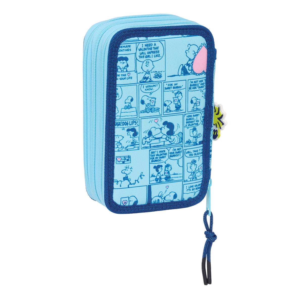 Penar cu Accesorii Snoopy Love Albastru 12,5 x 19,5 x 5,5 cm 37 Piese - Birou și papetărie, Material școlar și educațional