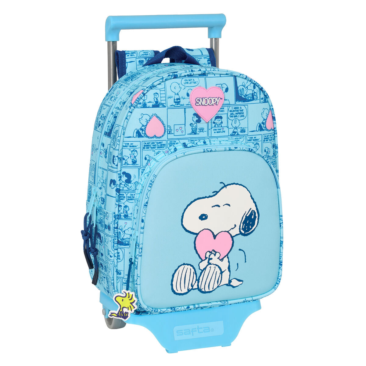 Ghiozdan cu Roți Snoopy Love Albastru 26 x 11 x 67 cm 26 x 34 x 11 cm - Birou și papetărie, Material școlar și educațional