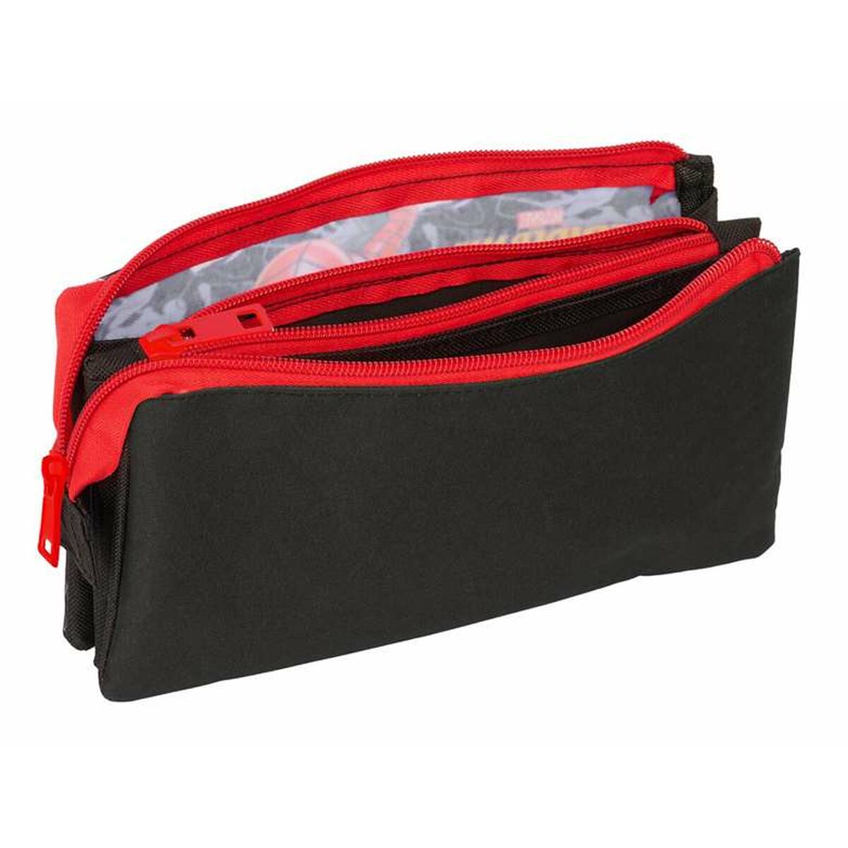 Penar triplu Spider-Man Negru 22 x 12 x 3 cm - Birou și papetărie, Material școlar și educațional