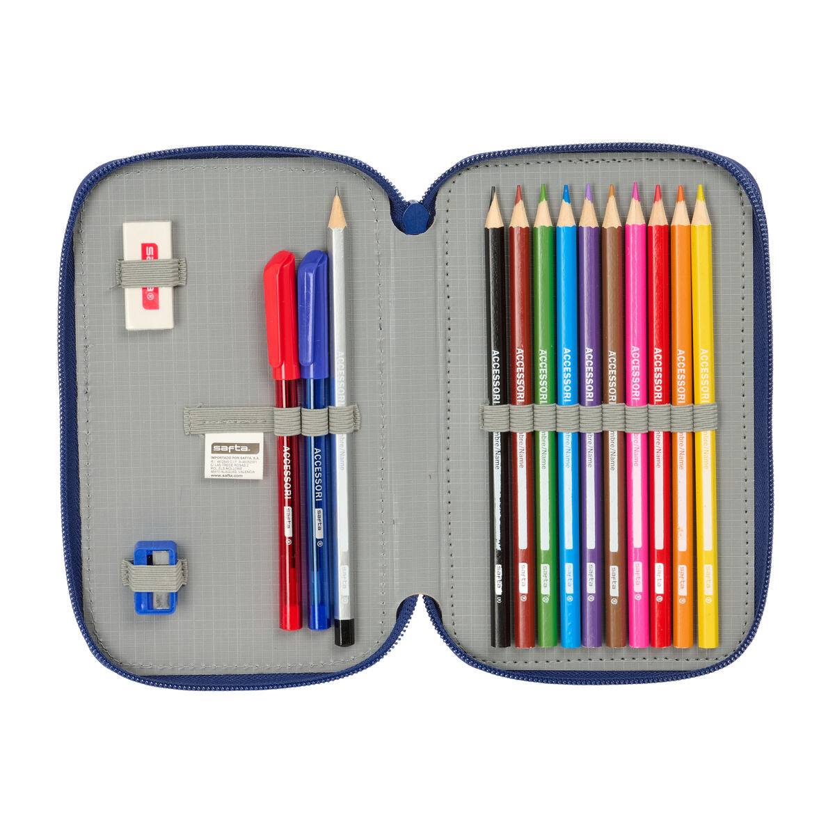 Geantă Universală F.C. Barcelona Bleumarin 12.5 x 19.5 x 4 cm 29 Piese - Birou și papetărie, Material școlar și educațional
