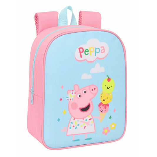 Ghiozdan Peppa Pig Albastru Roz 22 x 27 x 10 cm - Birou și papetărie, Material școlar și educațional