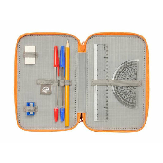 Penar Triplu Jurassic World Negru 12,5 x 19,5 x 5,5 cm 37 Piese - Birou și papetărie, Material școlar și educațional