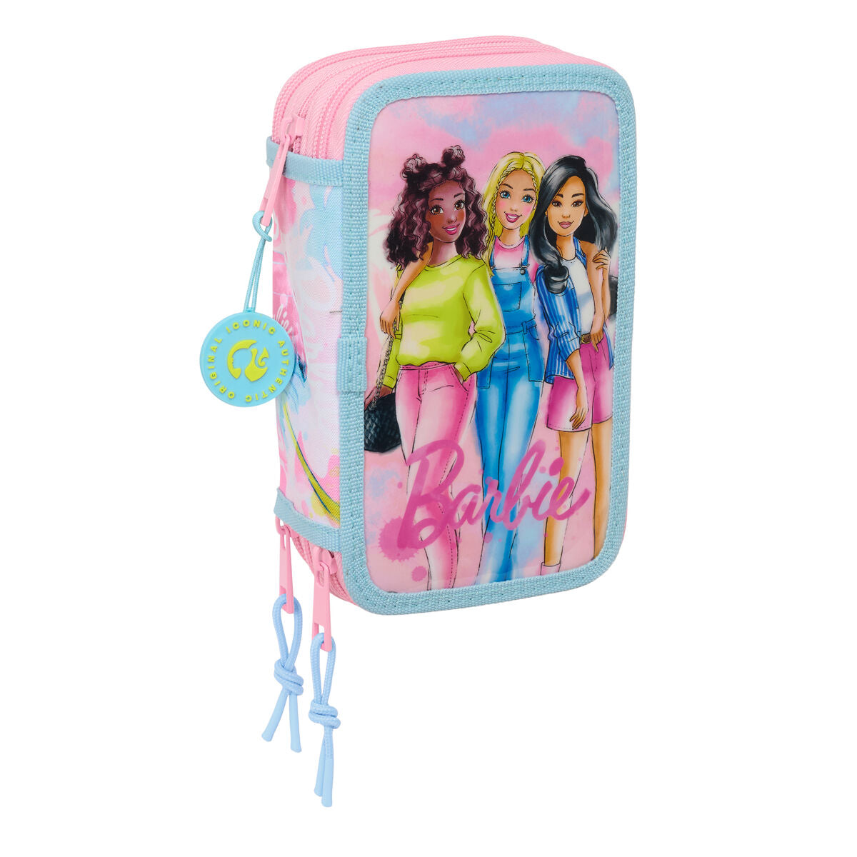 Penar cu Accesorii Barbie Painterly Roz Albastru celest 12,5 x 19,5 x 5,5 cm 37 Piese - Birou și papetărie, Material școlar și educațional