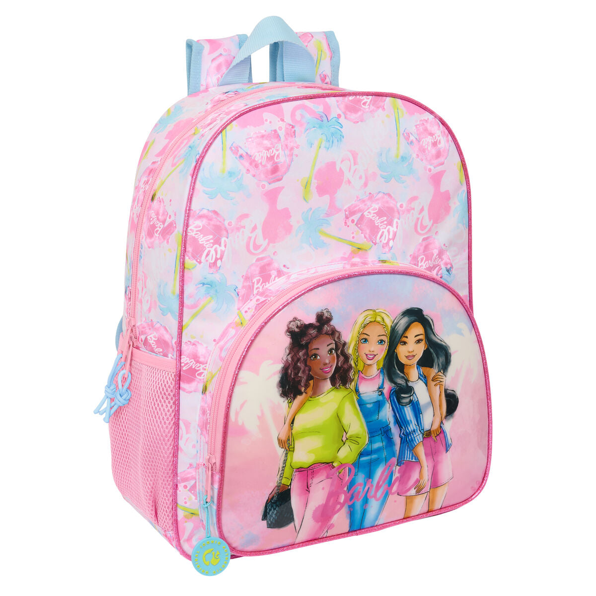 Ghiozdan Barbie Painterly Roz Albastru celest 33 x 42 x 14 cm - Birou și papetărie, Material școlar și educațional