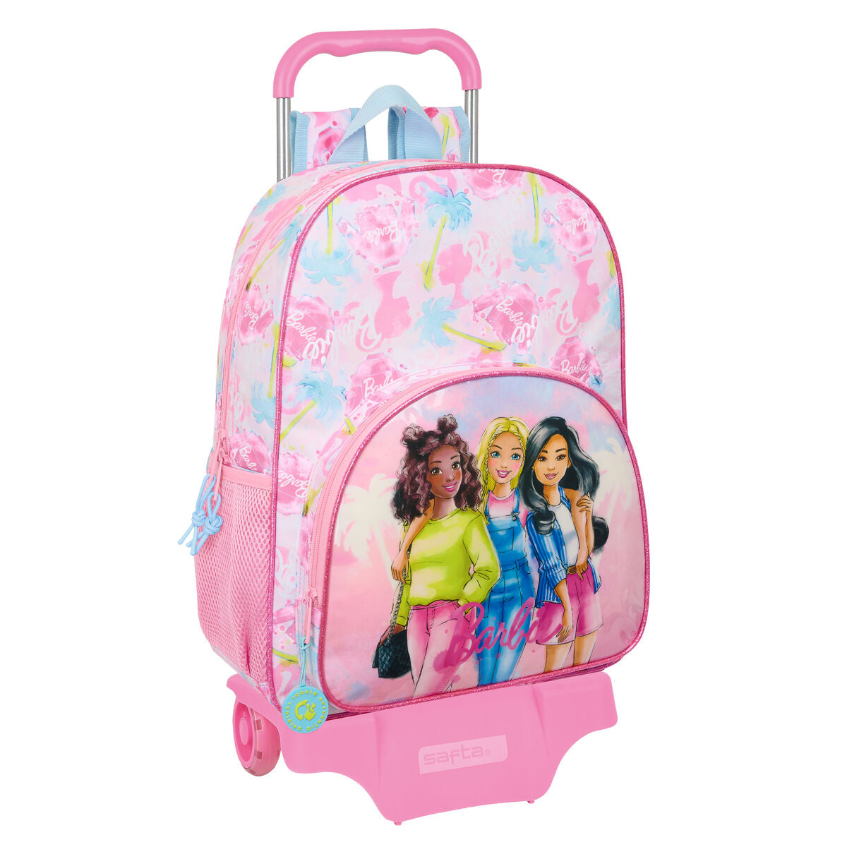 Ghiozdan cu Roți Barbie Painterly Roz Albastru celest 33 x 42 x 14 cm - Birou și papetărie, Material școlar și educațional