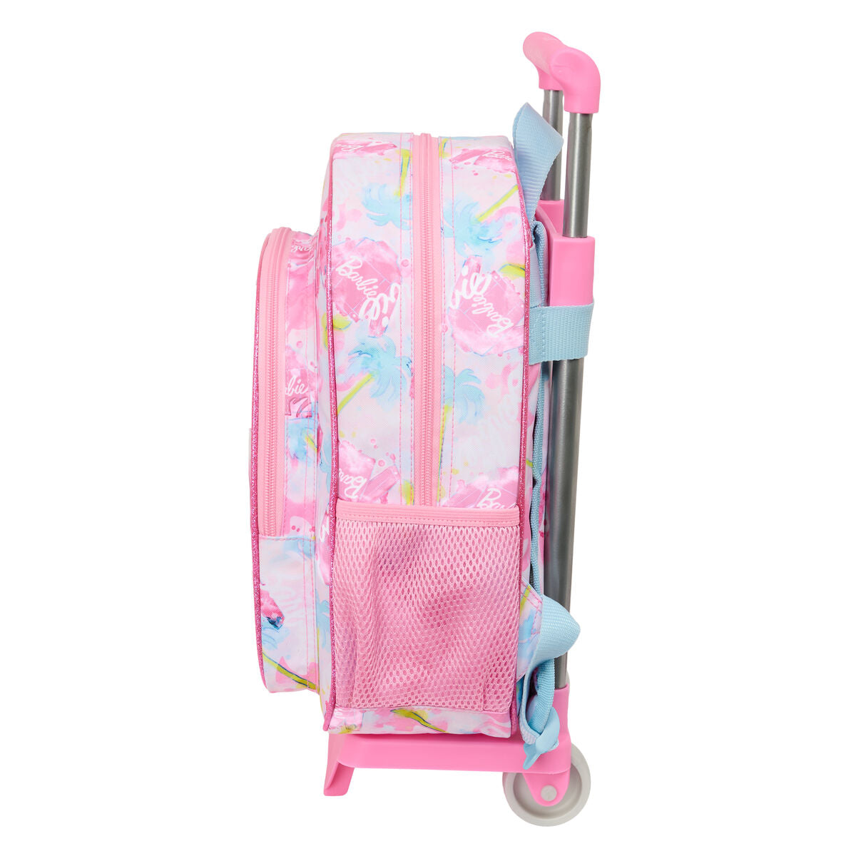 Ghiozdan cu Roți Barbie Painterly Roz Albastru celest 26 x 11 x 67 cm 26 x 34 x 11 cm - Birou și papetărie, Material școlar și educațional