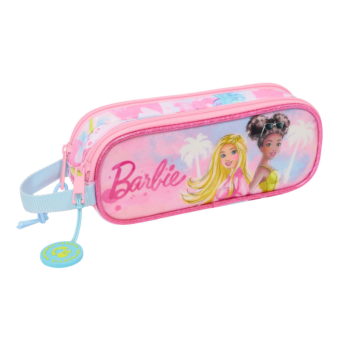 Penar dublu Barbie Painterly Roz Albastru celest 21 x 8 x 6 cm - Birou și papetărie, Material școlar și educațional
