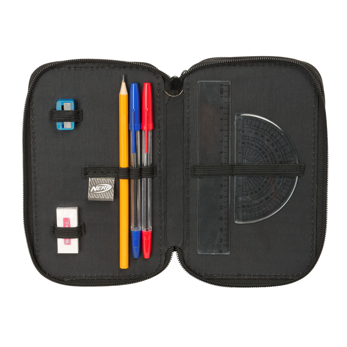 Geantă Universală Nerf Game Negru 12,5 x 19,5 x 5,5 cm 37 Piese - Birou și papetărie, Material școlar și educațional