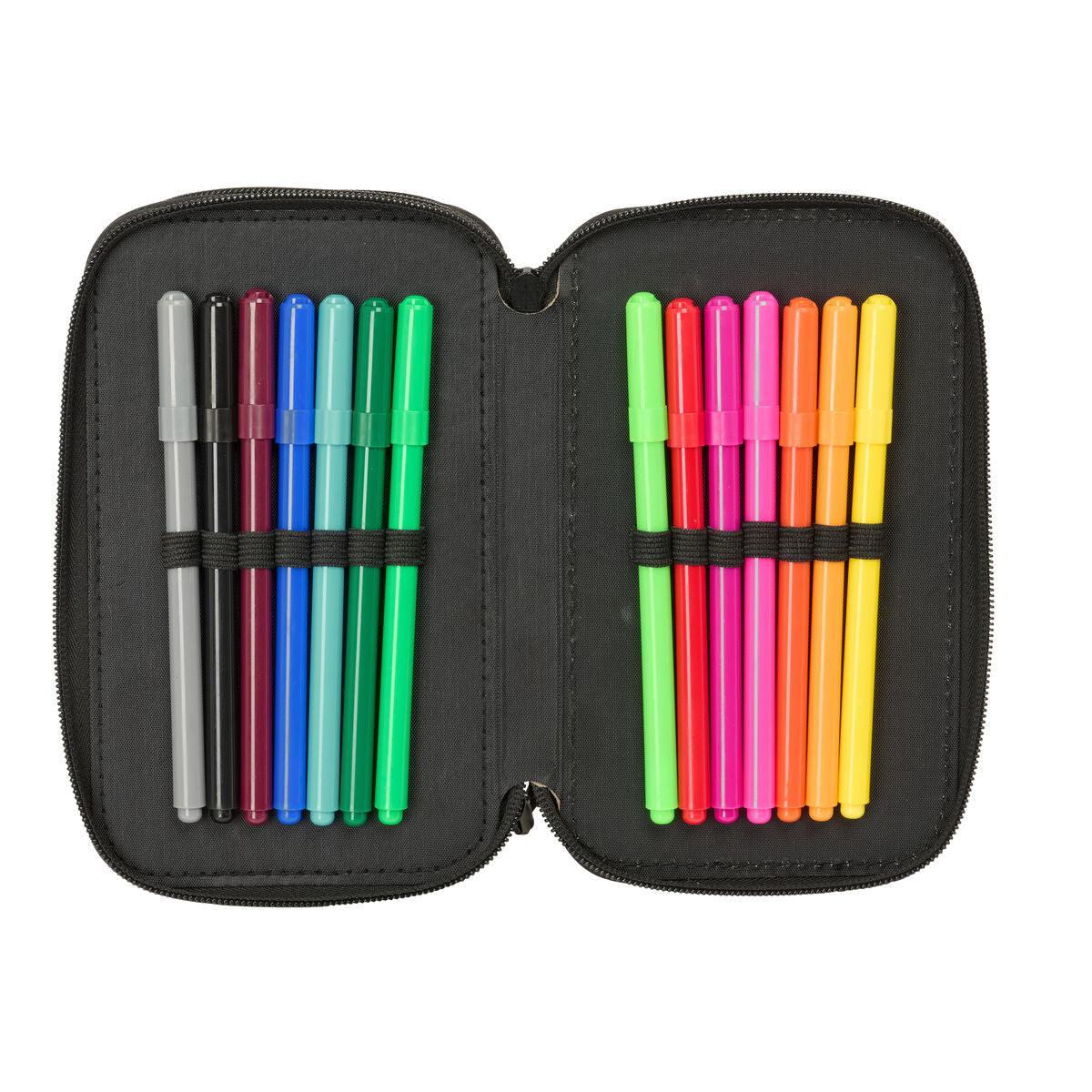 Geantă Universală Nerf Game Negru 12,5 x 19,5 x 5,5 cm 37 Piese - Birou și papetărie, Material școlar și educațional