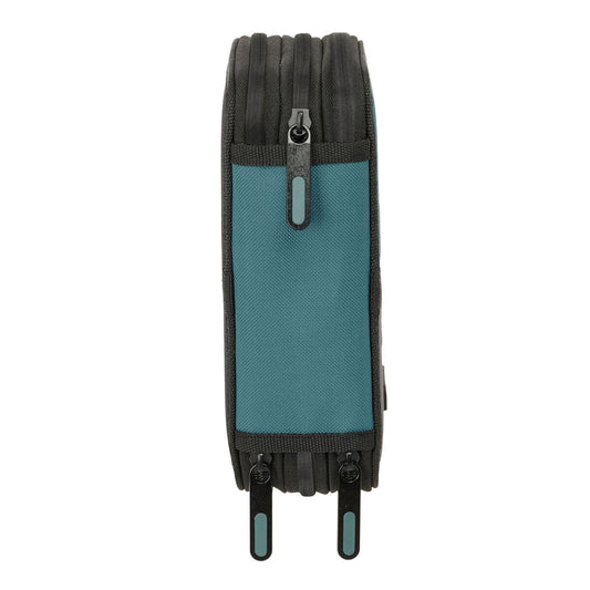 Penar Triplu Safta Urban style Albastru Gri 12,5 x 19,5 x 5,5 cm 37 Piese - Birou și papetărie, Material școlar și educațional